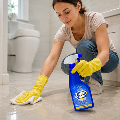 Універсальний миючий засіб для плитки та кахлю 237 мл, Jaysuing Super Clean, Синій / Спрей очисник швів, підлоги, ванної
