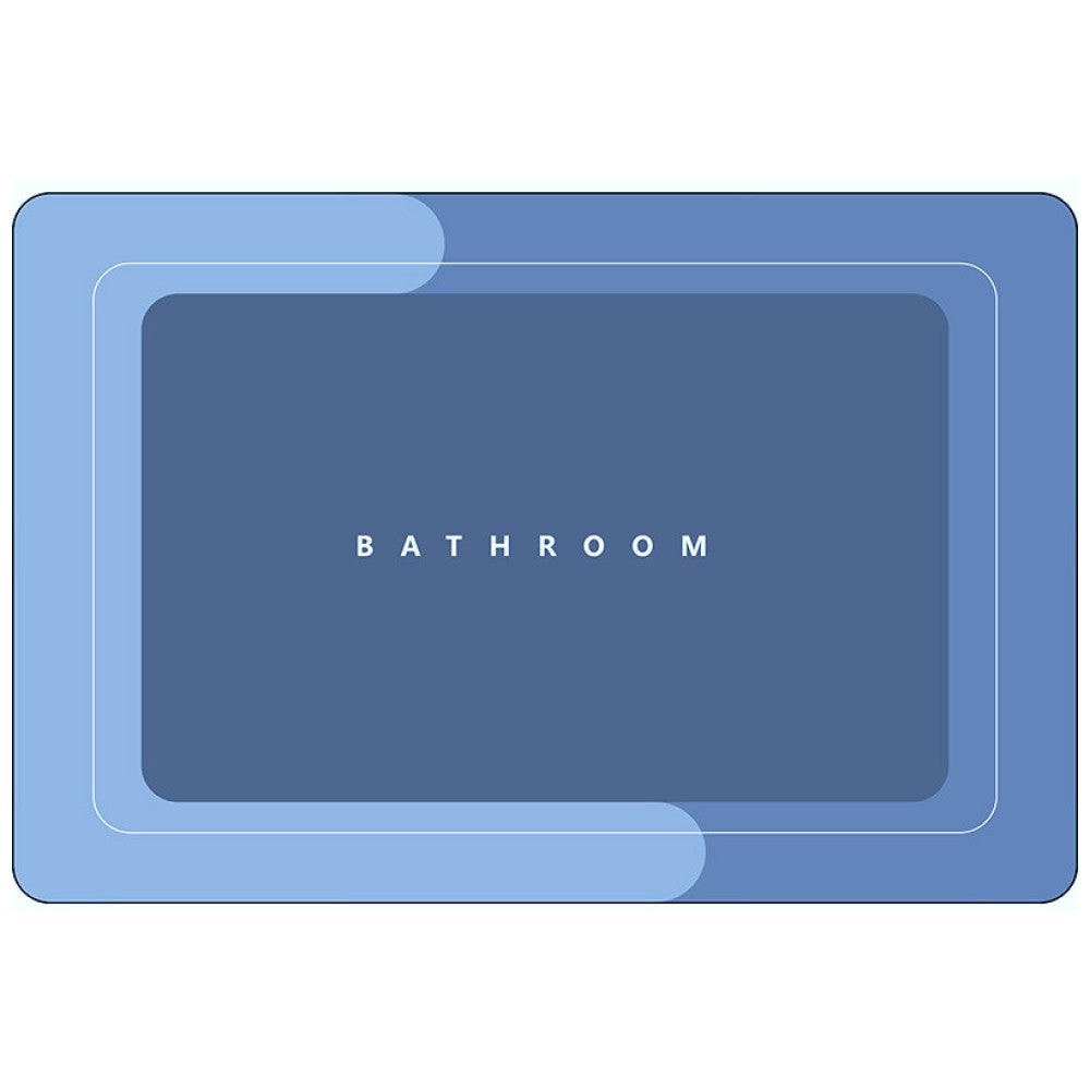 Водопоглинаючий килимок для ванної 79х47 см, BATHROOM, / Антиковзний килимок у ванну