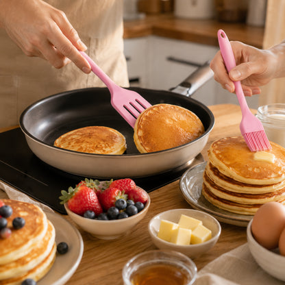 Набір кухонного приладдя, 5 предметів, Baking Props, Рожевий / Кухонний набір силіконовий