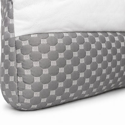 Подушка ортопедична з релакс-ефектом Memory Foam 43х64см, Colorful Home, Біло-сірий  / Ортопедична подушка / Подушка для сну