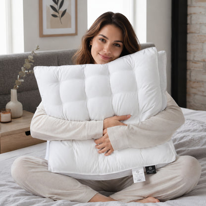 Подушка анатомічна 70х50 см, Cloud Contour, Melloory Home, Білий / Ортопедична подушка / Подушка для сну