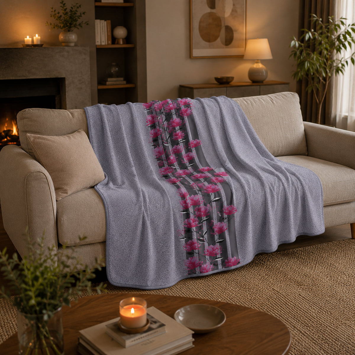 Плед з мікрофібри, 210х160 см, Сірий / Плед мікрофібра / Плед для дому / Плед ковдра / Плед покривало