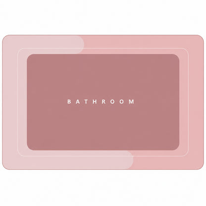Водопоглинаючий килимок для ванної 79х47 см, BATHROOM, / Антиковзний килимок у ванну