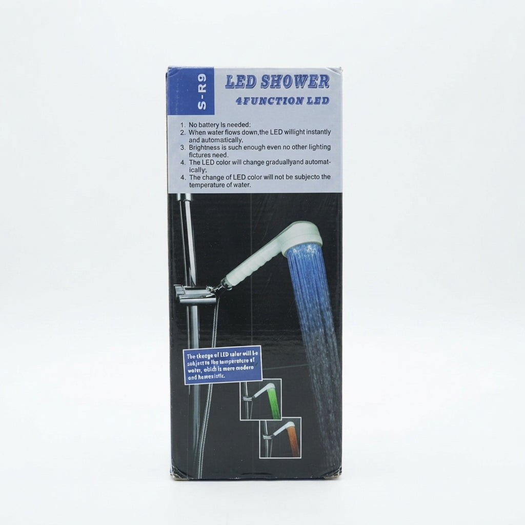 Душова лійка з LED-підсвічуванням, 3 кольори, Білий / Світлодіодна насадка для душу / Душова лійка / Насадка для душу