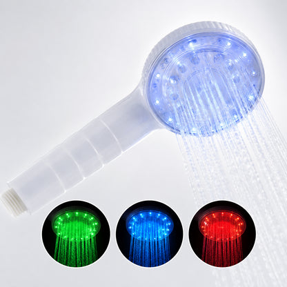 Душова лійка з LED-підсвічуванням, 3 кольори, Білий / Світлодіодна насадка для душу / Душова лійка / Насадка для душу