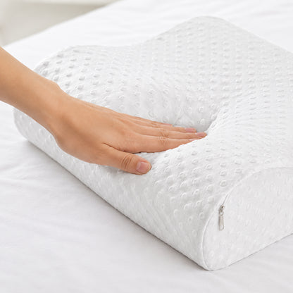 Подушка ортопедична 50х30 см, з ефектом пам'яті, Comfort Memory Pillow, Біла / Анатомічна подушка для сну / Подушка для шиї