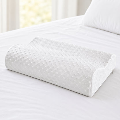 Подушка ортопедична 50х30 см, з ефектом пам'яті, Comfort Memory Pillow, Біла / Анатомічна подушка для сну / Подушка для шиї