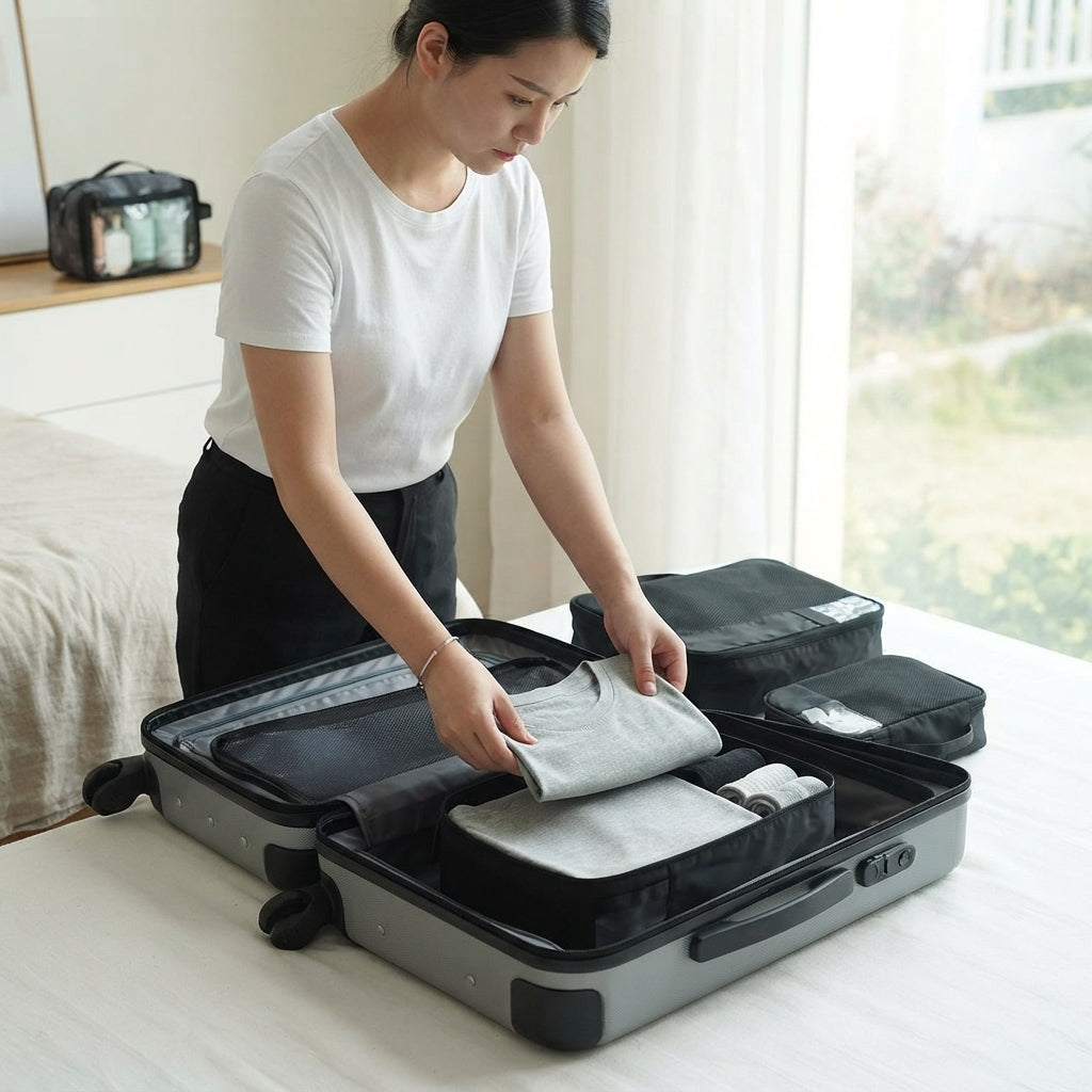 3шт Набір дорожніх органайзерів для речей, JH2705-2, / Органайзер для подорожей / Сумки для перевезення речей