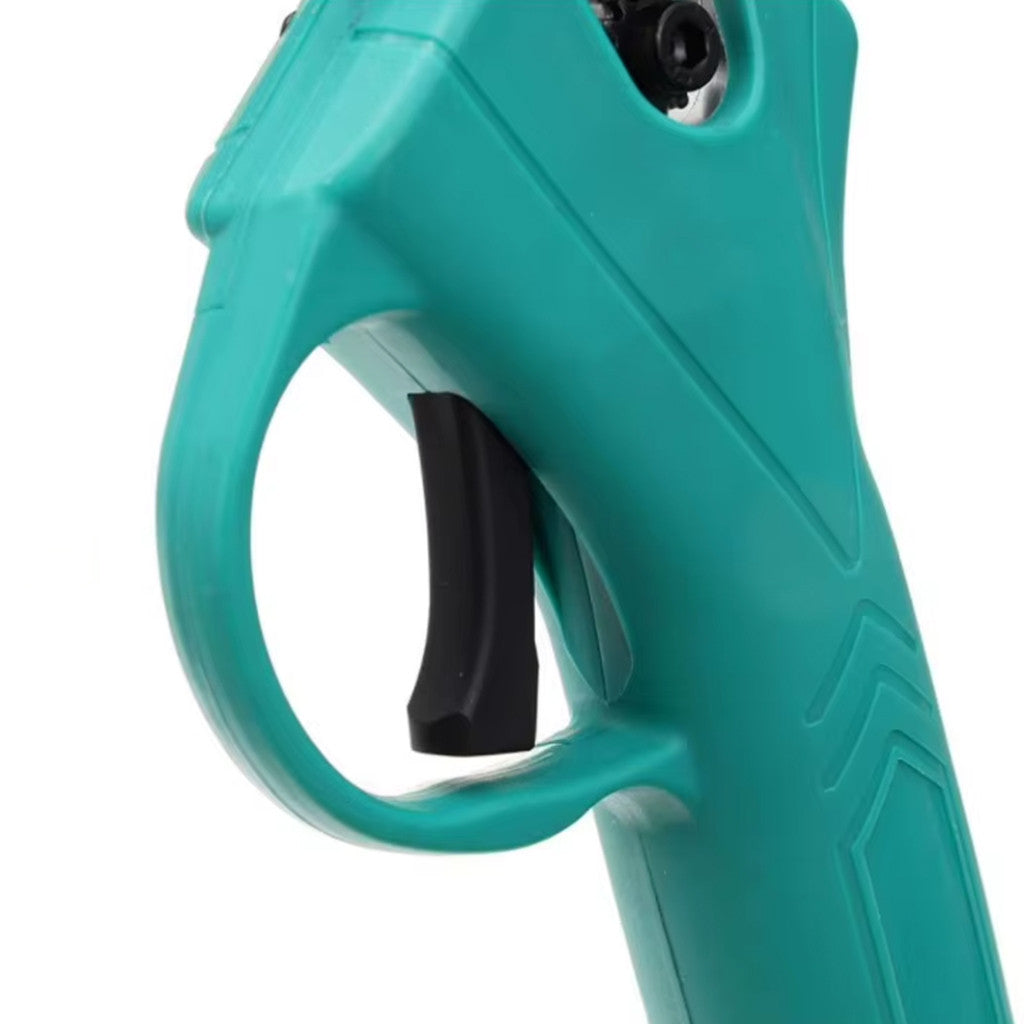 Електричний секатор на 48В в кейсі + 2 акумулятори, Зелений / Електросекатор для саду / Ножиці садові