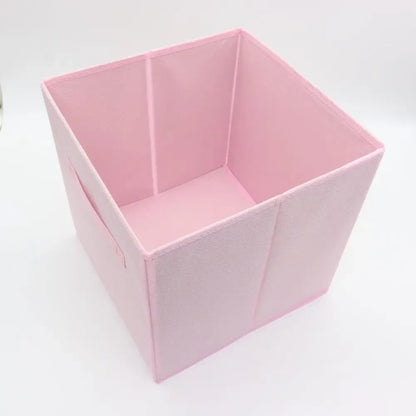 Органайзер для зберігання речей 28x26x26см, 1шт, Storage box AND XL-982, Рожевий / Складні коробки для зберігання одягу