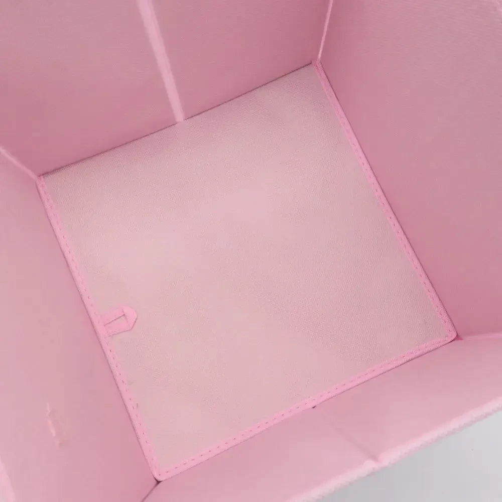 Органайзер для зберігання речей 28x26x26см, 1шт, Storage box AND XL-982, Рожевий / Складні коробки для зберігання одягу