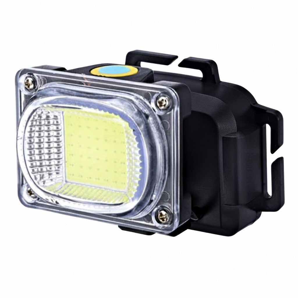 Ліхтар налобний COB, LED, 5Вт, WD-485, Чорний / Ліхтар налобний з червоним стробоскопом / Ліхтар для кемпінгу