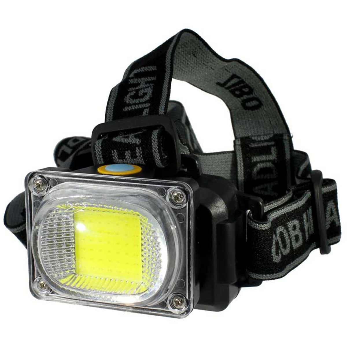 Ліхтар налобний COB, LED, 5Вт, WD-485, Чорний / Ліхтар налобний з червоним стробоскопом / Ліхтар для кемпінгу