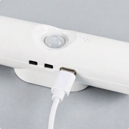 Настінний світильник з датчиком руху, від USB, Білий / RGB нічник / LED-світильник / Акумуляторний світильник на стіну