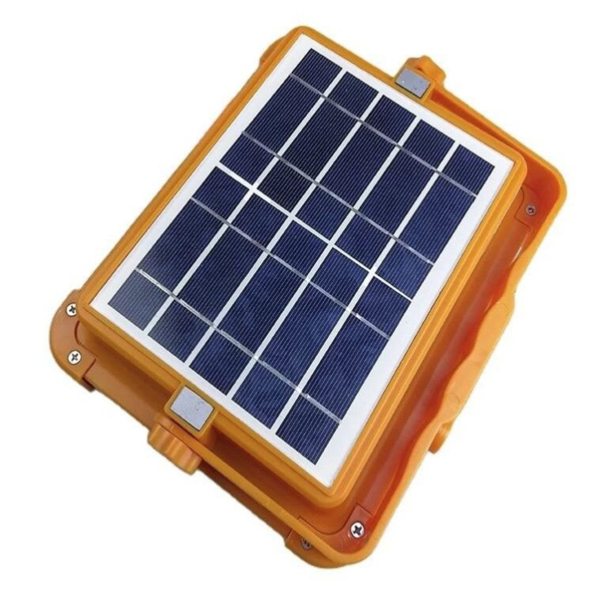 Акумуляторний LED прожектор із сонячною панеллю, 2400 mAh, IP66, Помаранчевий / Світлодіодний ліхтар Powerbank