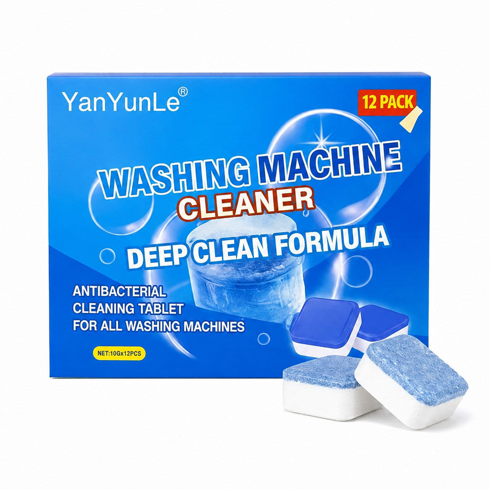 Антибактеріальний засіб для чищення пральної машин 12шт, Washing machine cleaner №2 / Таблетки для пральної машини