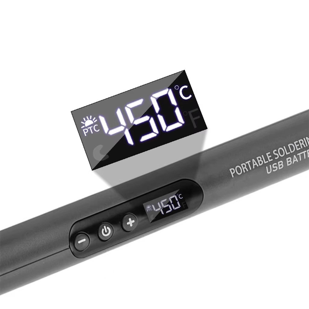 Паяльник з регулюванням температури 10Вт, USB, 300-450°C, / Портативний паяльник / USB паяльник