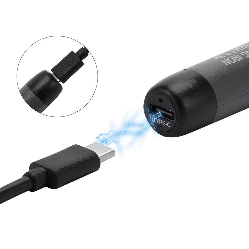Паяльник з регулюванням температури 10Вт, USB, 300-450°C, / Портативний паяльник / USB паяльник